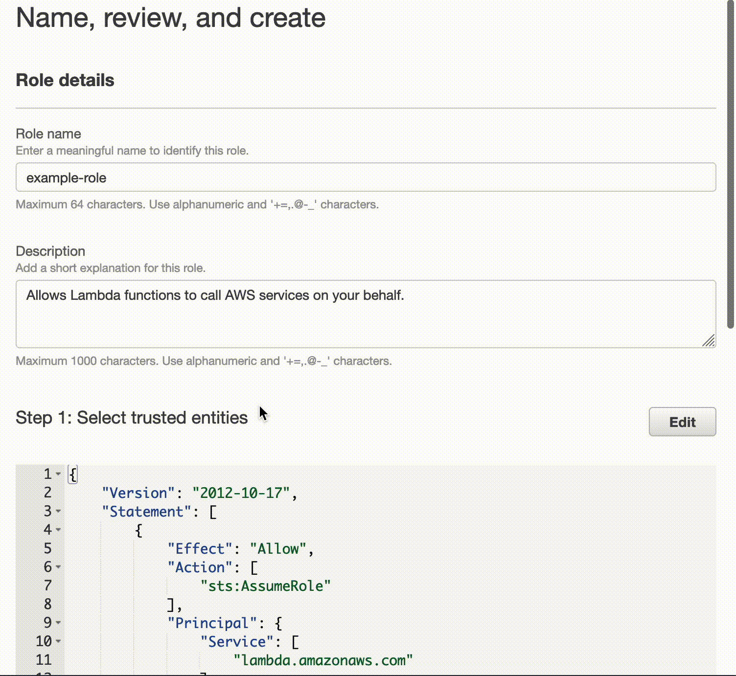 Role finalization